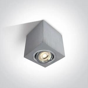 STROPNI REFLEKTOR GU-10/50W/220V KVADRATNI ALUMINIJAST DM12105AC/AL