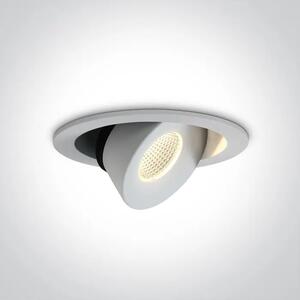 VGRADNA LED SVETILKA/12W/3000K/1100lm/36°/350mA BELA DM11113E/W/W
