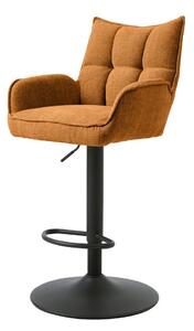 Oranžni barski stoli v kompletu z nastavljivo višino 2 ks Marilla – Unique Furniture