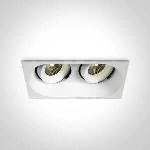 VGRADNA LED SVETILKA/2×7W/3000K/2×500lm/36°/700mA IP54 BELA DM11207WD/W/W