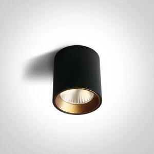STROPNA SVETILKA LED/7W/3000K/500Lm/230V ZATEMNLJIVA, ČRNA DM12107K/B/W