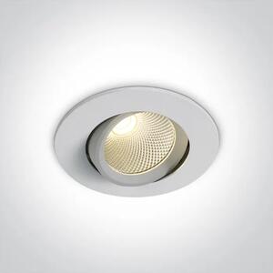 VGRADNA LED SVETILKA/7W/3000K/560lm/fi.90mm/60°/230V BELA DM11107B/W/W