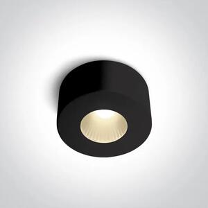 STROPNA SVETILKA LED 7W/3000K/500lm IP20 ČRNA, ZATEMNLJIVA DM12107V/B/W