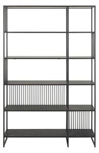 Črn regal 120x185x35 cm Strington – Actona