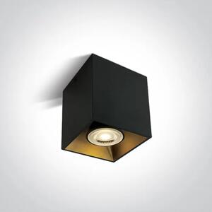 STROPNA SVETILKA 1xGU10 max.10W / 220V /KUBIČNA ČRNEGA SVETILKE DM12105TA/B