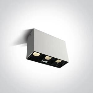STROPNA SVETILKA LED/3×7W/3000K/1650lm/36°/240V BELA DM12307B/W/W