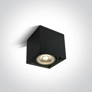 STROPNA SVETILKA KVADRATNA/ ČRNA/ 1XGU10 AR111 max 15W DM12144A/B