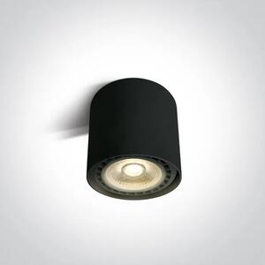 STROPNA SVETILKA CILINDR GU10 15W IP20 ČRNA DM12144/B