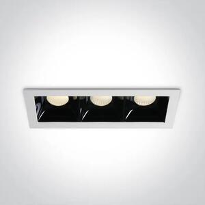 VGRADNA LED SVETILKA/3×6,5W/3000K/3×550lm/36°/350mA IP20 BELA DM50307B/W/W