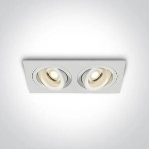 VGRADNA SVETILKA 2×GU10/50W/MR16/230V IP20 BELA DM51205ABG/W