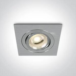VGRADNA SVETILKA 1×GU10/50W/MR16/230V IP20 ALUMINIJASTA DM51105ABG/AL