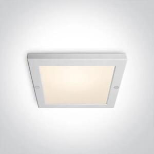 STROPNA SVETILKA LED/18W/3000K/1400lm/240V 220×220mm IP40 BELA DM62018AF/W/W