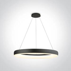 VISEČA LED SVETILKA/40W/3000K/2400lm/230V IP20 FI600mm ČRNA DM63114/B/W