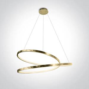 VISEČA LED SVETILKA 40W/2400lm/3000K/fi 750mm/MEDENINA DM63068A/BS