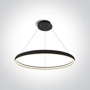 VISEČA LED SVETILKA 40W/2250lm/3000K/230V/fi.700mm/IP20/ČRNA DM63050/B