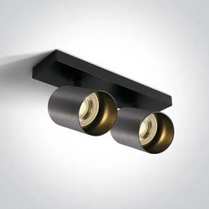 STROPNI REFLEKTOR KOVINSKO SIVA 2xGU10/10W/220V DM65205N/MG