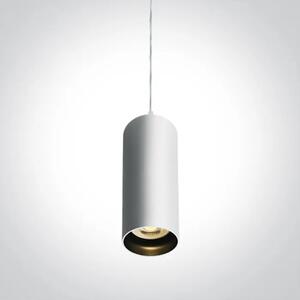 VISEČA SVETILKA 1xGU10/10W/220V BELA + ČRNI REFLEKTOR DM63105N/W