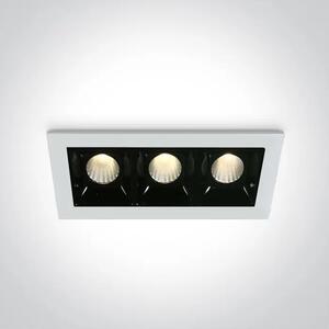 VGRADNA SVETILKA 3x2W/3x160lm/3000K IP20 BELA DM50302B/W/W
