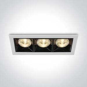 VGRADNA LED SVETILKA 12W WW 38deg IP20 230V BELA DM50306B/W/W
