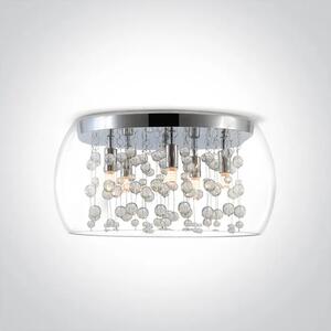 STROPNA SVETILKA 5xG9/9W/220V IP20 KROM/STEKLO DM62166B