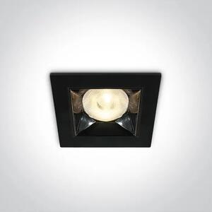 VGRADNA LED SVETILKA/6W/3000K/480lm/38°/230V IP20 ČRNA DM50106B/B/W