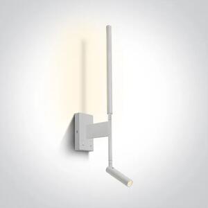 STENSKA SVETILKA LED 3W+6W/3000K/530lm Z BELIMI LUČMI DM65144/W/W