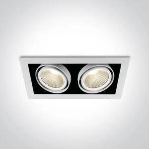 VGRADNA LED SVETILKA/2×30W/3000K/2700lm/38°/230V DM51230/W/W
