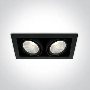 VGRADNA SVETILKA / LED / 2x30W / 2x2600lm / 4000K / ČRNA DM51230/B/C