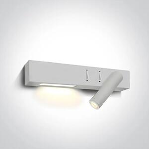 STENSKA SVETILKA LED 3W+6W WW IP20 230V DESNA DM65146A/W/W