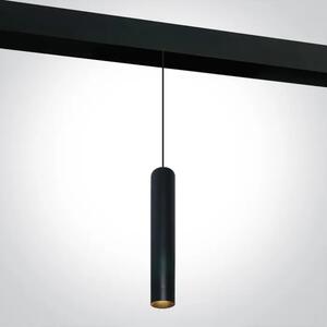 LED VISEČA SVETILKA ZA MAGNETNI TRAK 9W/3000K/650lm/48V ČRNA DM42130B/B/W