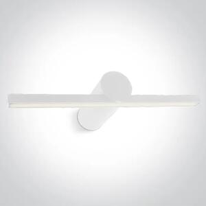 LED STENSKA SVETILKA 8W WW IP44 230V BELA DM38108N/W/W