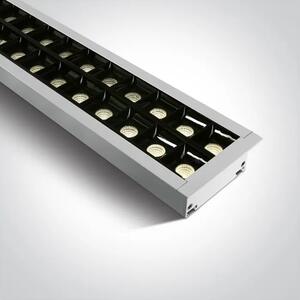 VGRADNA LED SVETILKA 96 KOSOV ŽARNICA UGR17 40W WW 1300mm 34d LINEARNA 230V DM38150BR/W/W