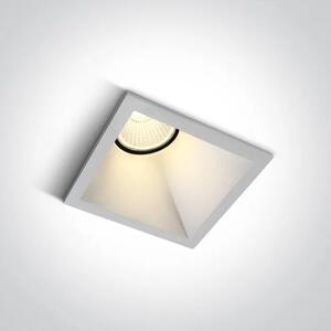 VGRADNA LED SVETILKA 8W WW IP20 50deg 230V ASIMETRIČNA BELA DM50108A/W/W