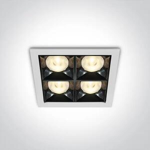 VGRADNA LED SVETILKA 16W WW 38deg IP20 230V BELA DM50406B/W/W