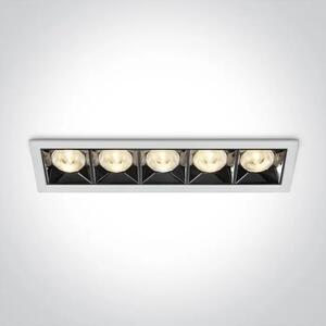 VGRADNA LED SVETILKA 20W WW 38deg IP20 230V BELA DM50506B/W/W