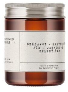 Dišeča sveča iz sojinega voska čas gorenja 40 h #46 Bergamot, Jasmine, Opuncia – Perfumed Prague