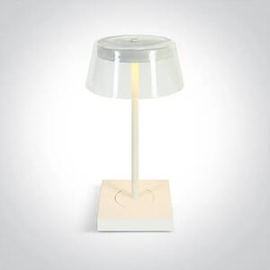 NAMIZNA SVETILKA LED 2,5 W USB POLNJENJE IP65 ZATEMNLJIVA BELA DM61090/W