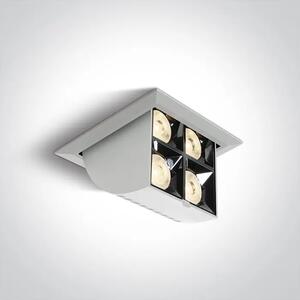 VGRADNA LED SVETILKA 16W WW 38deg IP20 230V BELA DM51406B/W/W