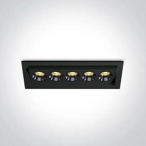 VGRADNA LED SVETILKA 12W WW IP20 38deg 230V ČRNA DM51012H/B/W
