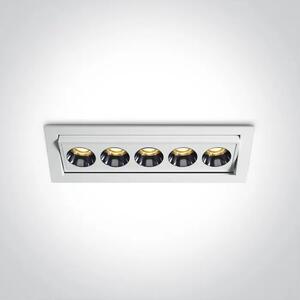VGRADNA LED SVETILKA 12W WW IP20 38deg 230V BELA DM51012H/W/W