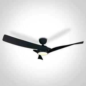 STROPNI VENTILATOR 45W LED 22W CCTV IP20 230V ČRN DM6304/B/V