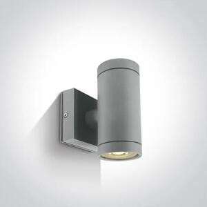 STENSKA SVETILKA 2×GU10/35W/230V IP54 SIVA DM67130/G