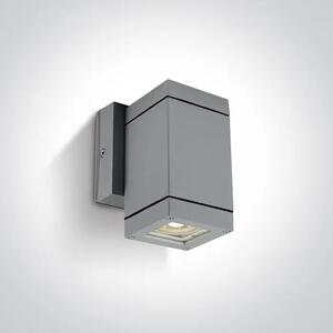 STENSKA SVETILKA 1xGU10/35W/230V/IP54 SIVA DM67130F/G