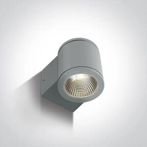 LED STENSKA SVETILKA 6W/540lm/3000K/240V IP54 SIVA DM67138E/G/W