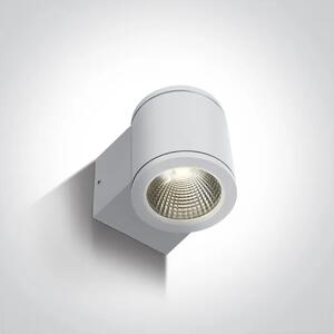 LED STENSKA SVETILKA 6W/3000K/440lm/230V/IP54 BELA DM67138E/W/W
