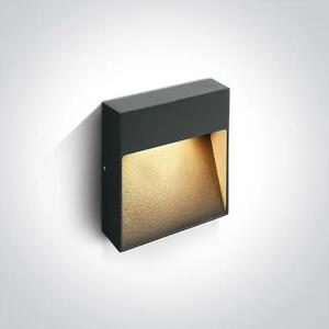 LED STENSKA SVETILKA 9W/230V/IP54 ANTRACITNA DM67360A/AN/W