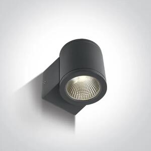 LED STENSKA SVETILKA 6W/3000K/230V/IP54 ANTRACIT DM67138E/AN/W