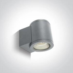 STENSKA SVETILKA 1xGU10 35W IP54 SIVA DM67400A/G