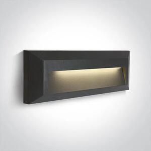 ZUNANJA STENSKA SVETILKA LED 2W/2700K-3300K-4000K/75lm/IP65 ANTRACITNA DM67388C/AN/V