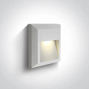 STENSKA SVETILKA LED 2W/3000K/50lm/230V/IP65 BELA DM67388B/W/W